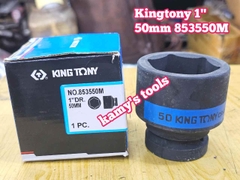 Đầu tuýp khẩu 50mm lỗ 1 inch 6 cạnh Kingtony 853550M