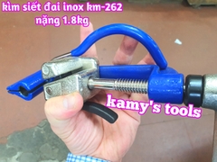 Kìm siết đai inox km-262 kamy tools, dụng cụ rút siết cảo căng dây đai inox tương tự s262 ybico