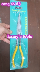 Kìm mỏ nhọn miệng thẳng cong 25 độ cong 45 độ dài 275mm 11 inch 16 inch hiệu LRT