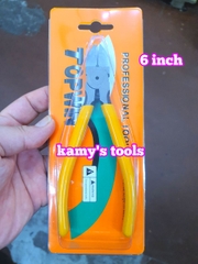 Kìm cắt vát kỹ thuật 5 inch 6 inch 8 inch, kềm cắt dây điện tử, cắt nhựa, lưỡi cắt vát mỏng, sắc bén Topwin