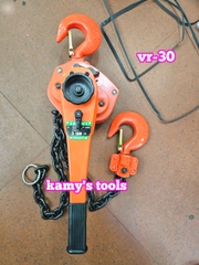 Pa lăng xích lắc tay Nitto 3 tấn 1.5m (1.5 mét) VR-30 cao cấp