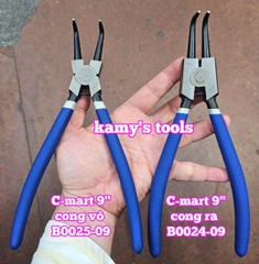 Kìm mở phe C-mart dài 9 inch 230mm cong ra B0024-09 cong vô B0025-09
