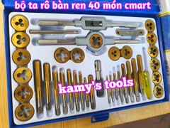 Bộ taro bàn ren 40 chi tiết model A1012 C-MART, bộ ta rô