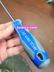 Tua vít dẹp cán cao su 6.5mm dài 150mm Kingtony model 14226506