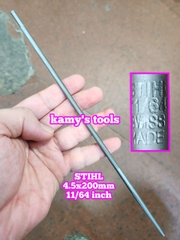 Giũa dũa tròn mài lưỡi cưa xích 4.5mm 11/64 inch STIHL dài 200mm