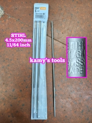 Giũa dũa tròn mài lưỡi cưa xích 4.5mm 11/64 inch STIHL dài 200mm