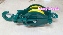 Ròng rọc đôi 1 tấn, puly sắt đôi 4 inch 100mm