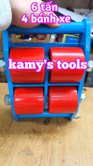 Con rùa di chuyển 6 tấn model cra-4, xe rùa đẩy hàng tải trọng cao giúp di chuyển hàng hoá nặng trong nhà xưởng nhà máy