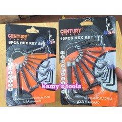 Bộ lục giác xòe mini century 8 cây và 10 cây chính hãng