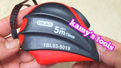 Thước kéo 5m bản 19mm Osuka 1SL53-5019 2 mặt có lỗ ban (thước kéo 5m, thước rút 5m, thước cuộn 5m)