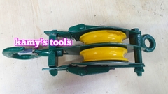 Ròng rọc đôi 1 tấn, puly sắt đôi 4 inch 100mm