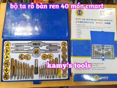 Bộ taro bàn ren 40 chi tiết model A1012 C-MART, bộ ta rô