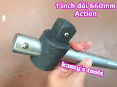Cần trượt 1 inch Action dài 660mm