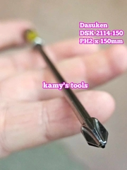 Đầu mũi bắn vít bake PH2 dài 150mm Dasuken DSK 2114-150 (bán lẻ 1 cây)