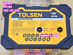 Bộ tua vít tự động cán đảo chiều trái phải 72 răng 105 chi tiết Tolsen 20188