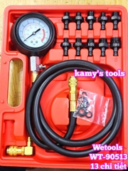 Bộ đồng hồ kiểm tra áp suất dầu nhớt động cơ 13 chi tiết Wetools WT-90513