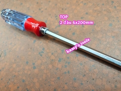 Tua vít 2 đầu 6mm TOP dài 25mm 100mm 150mm 200mm TSD-0055 TSD-0125 TSD-0175 TSD-0225