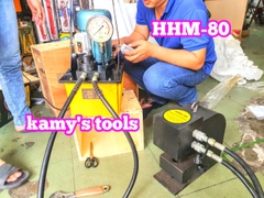 HHM-80 Máy đột lỗ thủy lực TLP  50 tấn họng sâu 115mm đột lỗ 16mm 18mm 22mm 25mm