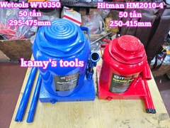 Kích con đội thuỷ lực 50 tấn đế dày xác lớn Wetools WT0350 295-475mm