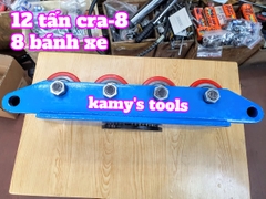 con rùa lăn máy 12 tấn model CRA-8 8 bánh xe, rùa chuyển hàng