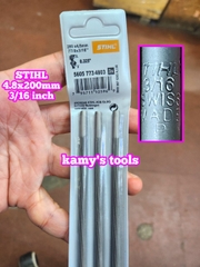 Giũa dũa tròn mài lưỡi cưa xích 4.8mm 3/16 inch STIHL dài 200mm