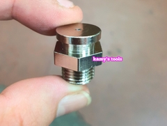 Vú mỡ gài đầu tròn đầu bằng 16mm tán 16.7mm răng 9.6mm và 12.6mm