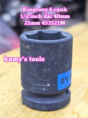 Đầu tuýp đen 1/2 inch Kingtony 6 cạnh 19mm 20mm 21mm 22mm 23mm 24mm 453519M 453520M 453521M 453522M 453523M 453524M