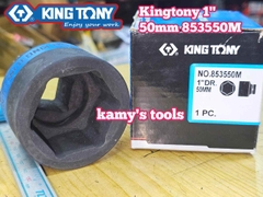 Đầu tuýp khẩu 50mm lỗ 1 inch 6 cạnh Kingtony 853550M