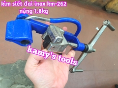 Kìm siết đai inox km-262 kamy tools, dụng cụ rút siết cảo căng dây đai inox tương tự s262 ybico