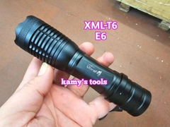 Đèn pin siêu sáng 5 chế độ XML-T6 E6 UltraFire dài 135-156mm