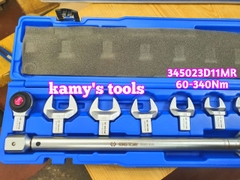 Cần siết lực Kingtony 60-340Nm 345203D11MR 1/2 inch 9 cờ lê miệng 13-30 mm