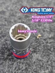 Đầu tuýp khẩu 5/16 inch (7.9mm) lỗ 1/4 inch Kingtony 233010S