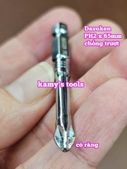 Đầu mũi bắn vít bake PH2 dài 65mm chống trượt Dasuken DSK-NS0265 (bán lẻ 1 cây)