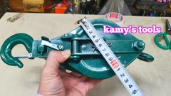 Ròng rọc đôi 1 tấn, puly sắt đôi 4 inch 100mm