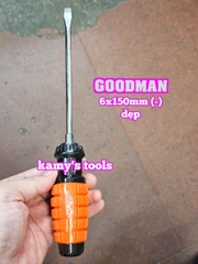 Tua vít cán gai Goodman 6mm dài 100mm 150mm 200mm bake dẹp 6x100mm 6x150mm 6x200mm 91604STM 91606STM 91608STM 91604PH 91606PH 91608PH