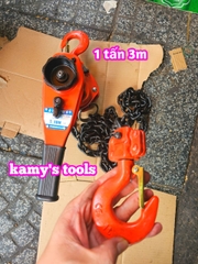 Pa lăng xích lắc tay Nitto 1 tấn 3m (3 mét) VR-10 xích chuẩn G80 cao cấp