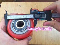 Bánh xe nâng tay PU đỏ 68x73, 70x80 bán lẻ từng cái