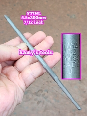 Giũa dũa tròn mài lưỡi cưa xích 5.5mm 7/32 inch STIHL dài 200mm