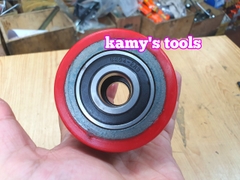 Bánh xe nâng tay PU đỏ 68x73, 70x80 bán lẻ từng cái