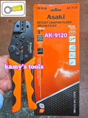 AK-9120 Kìm bấm cos tròn bọc nhựa Asaki dài 9 inch 230mm 0.5-6mm2