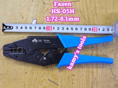 Kìm bấm cos lục giác đầu nối cáp đồng trục camera Fasen HS-05H đường kính 1.72-8.1mm dài 9 inch 235mm