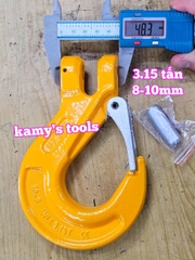 Móc cẩu chốt lưỡi gà 3.15 tấn dùng cho 8-10mm Wetools WTCH-0310
