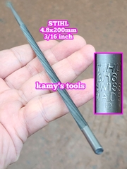 Giũa dũa tròn mài lưỡi cưa xích 4.8mm 3/16 inch STIHL dài 200mm