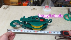 Ròng rọc đôi 1 tấn, puly sắt đôi 4 inch 100mm