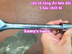 Cần siết tự động 1/2 inch Hotssman 72 răng cán có tăng đơ kéo dài 5 bậc chốt bi
