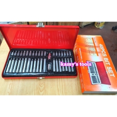 Bộ Lục Giác 40 Chi Tiết, Bộ Mũi Vít Lục Giác Sao Mở Mẹc 40 Món
