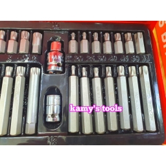 Bộ Lục Giác 40 Chi Tiết, Bộ Mũi Vít Lục Giác Sao Mở Mẹc 40 Món