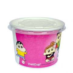 Tô giấy 10oz kèm nắp - Shin
