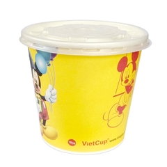 Tô giấy 16oz kèm nắp - Mickey