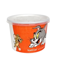 Tô giấy 10oz kèm nắp - Tom